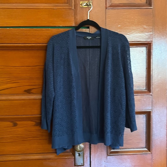 Verve Ami Sweaters - Verve Ami Blue Open Front Sweater